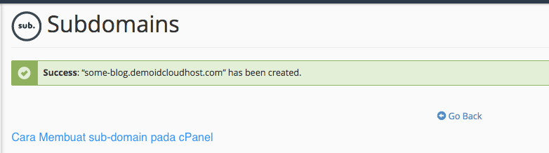 Cara Membuat sub-domain pada cPanel