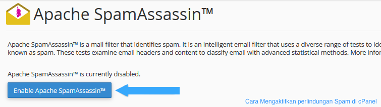 Cara Mengaktifkan perlindungan Spam pada cPanel