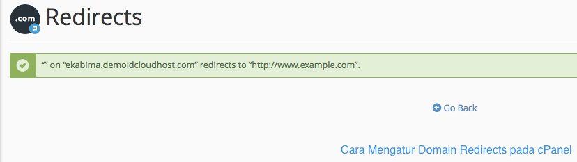 Cara Mengatur Domain Redirects pada cPanel