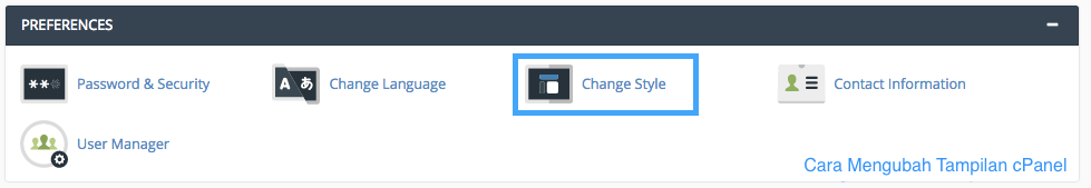 Cara Mengubah Tampilan cPanel