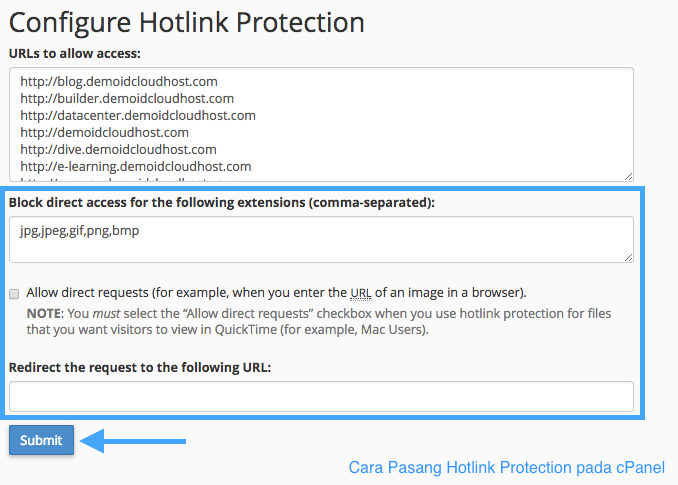 Cara Pasang Hotlink Protection pada cPanel