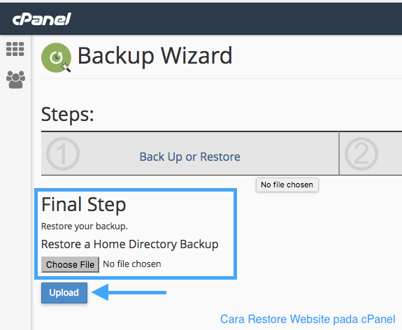 Cara Restore Website Melalui cPanel