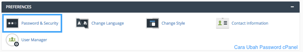 Cara Ubah Password cPanel