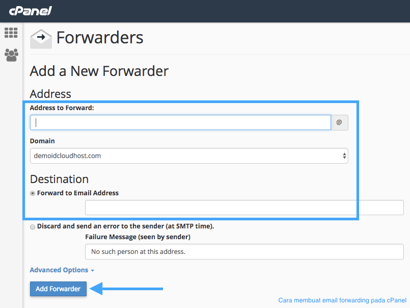 Cara Membuat Email Forwarding pada cPanel