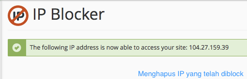 Cara Menggunakan IP Blocker pada cPanel