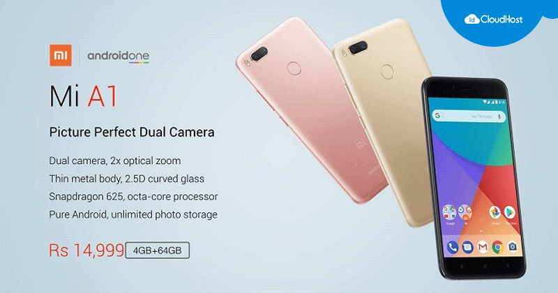 Xiaomi Mi A1 Menggunakan Android One dari Google