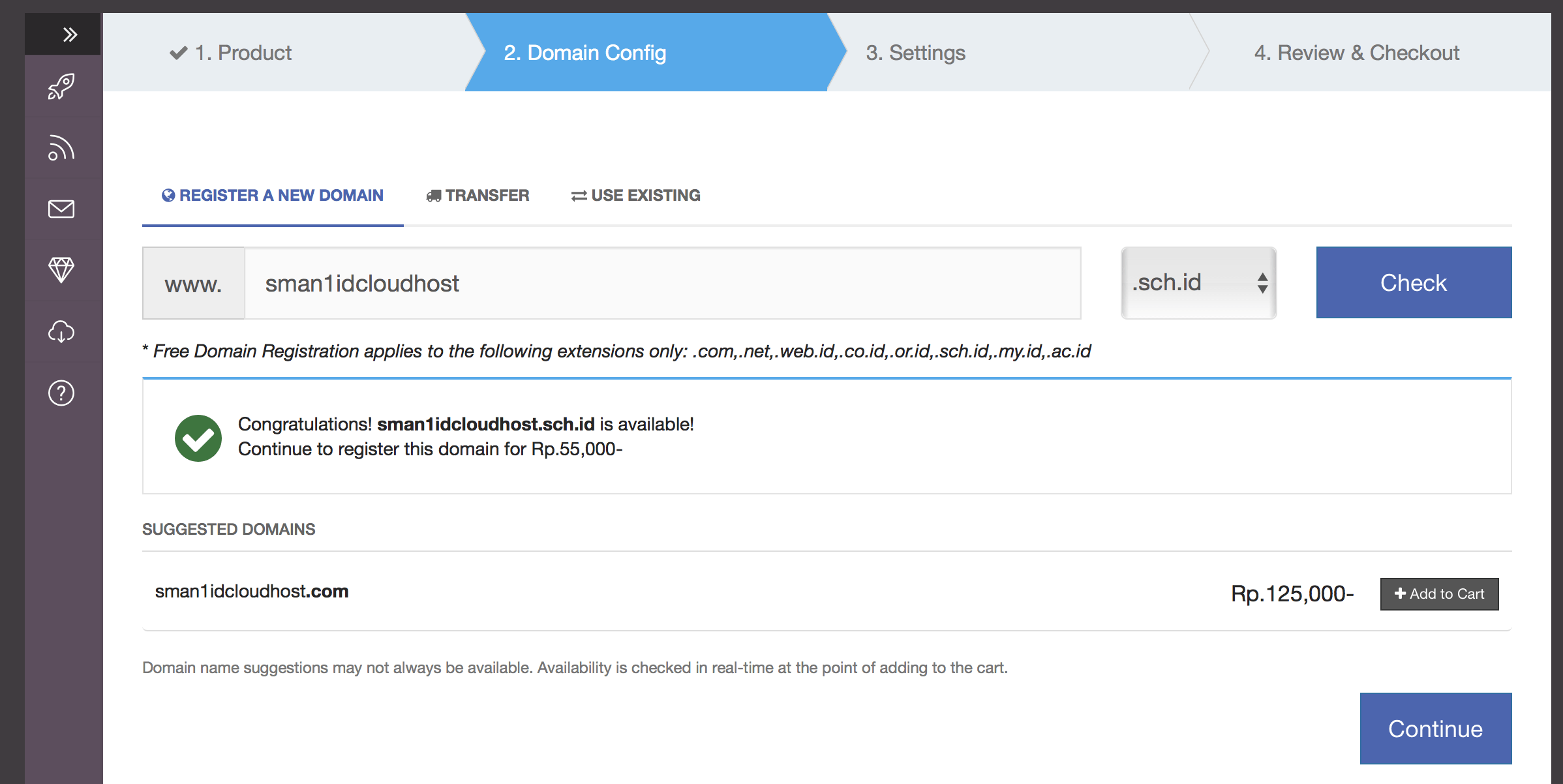 Cara Melakukan Order Layanan Program Ekabima (Domain & Hosting)