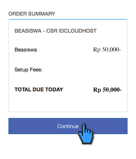Prosedur Pendaftaran dan Pembayaran Beasiswa IDCloudHost 2018