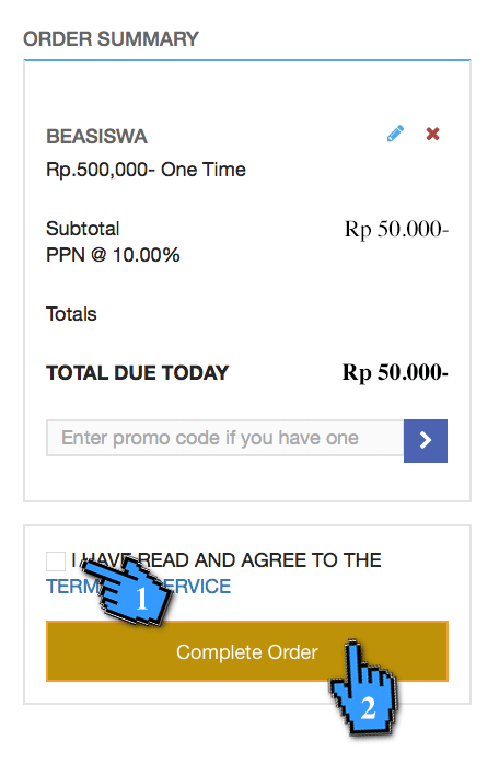 Prosedur Pendaftaran dan Pembayaran Beasiswa IDCloudHost 2018