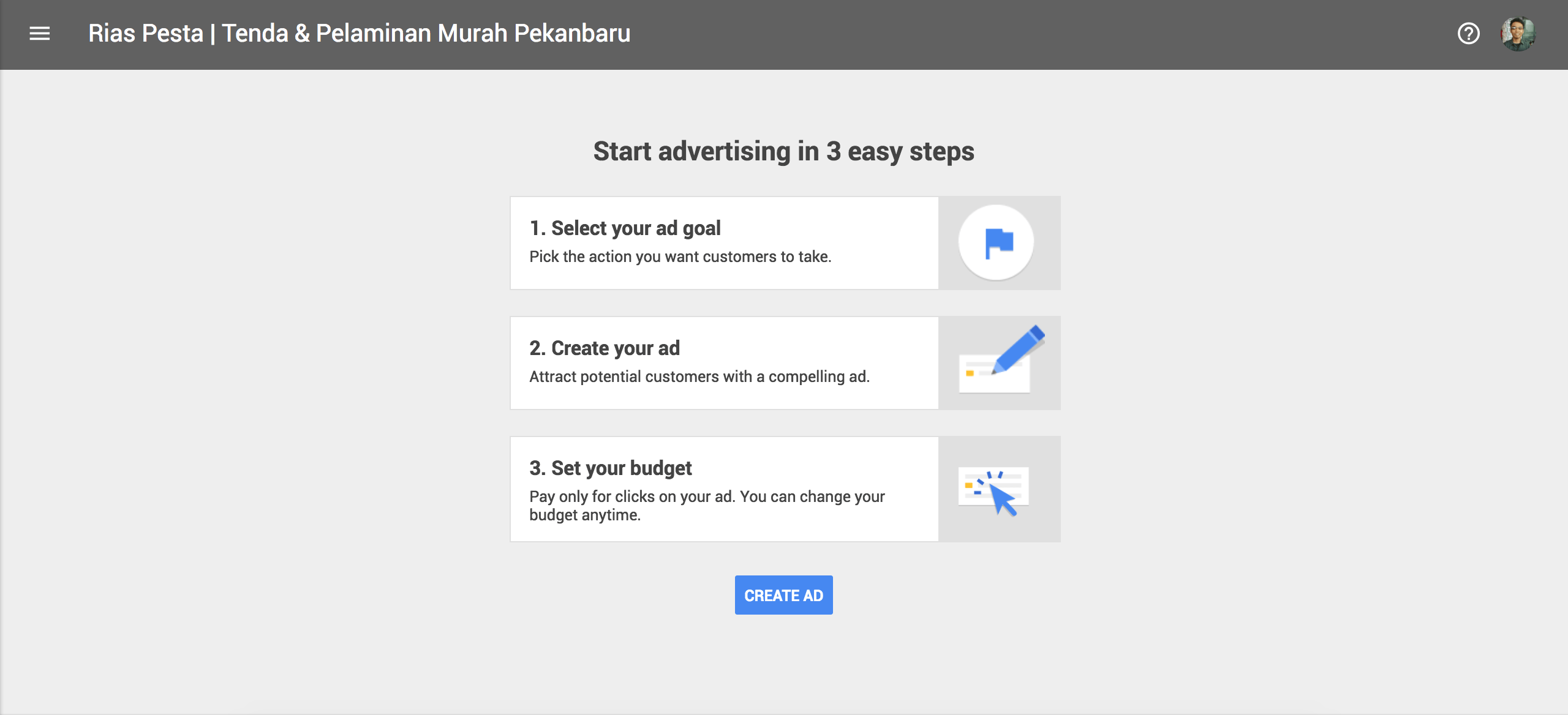 Cara Mendaftar Google Adwords Express via Googe My Business