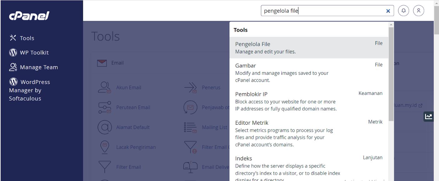 Menonaktifkan (Disable) Plugin WordPress melalui cPanel Menonaktifkan (Disable) Plugin WordPress melalui cPanel