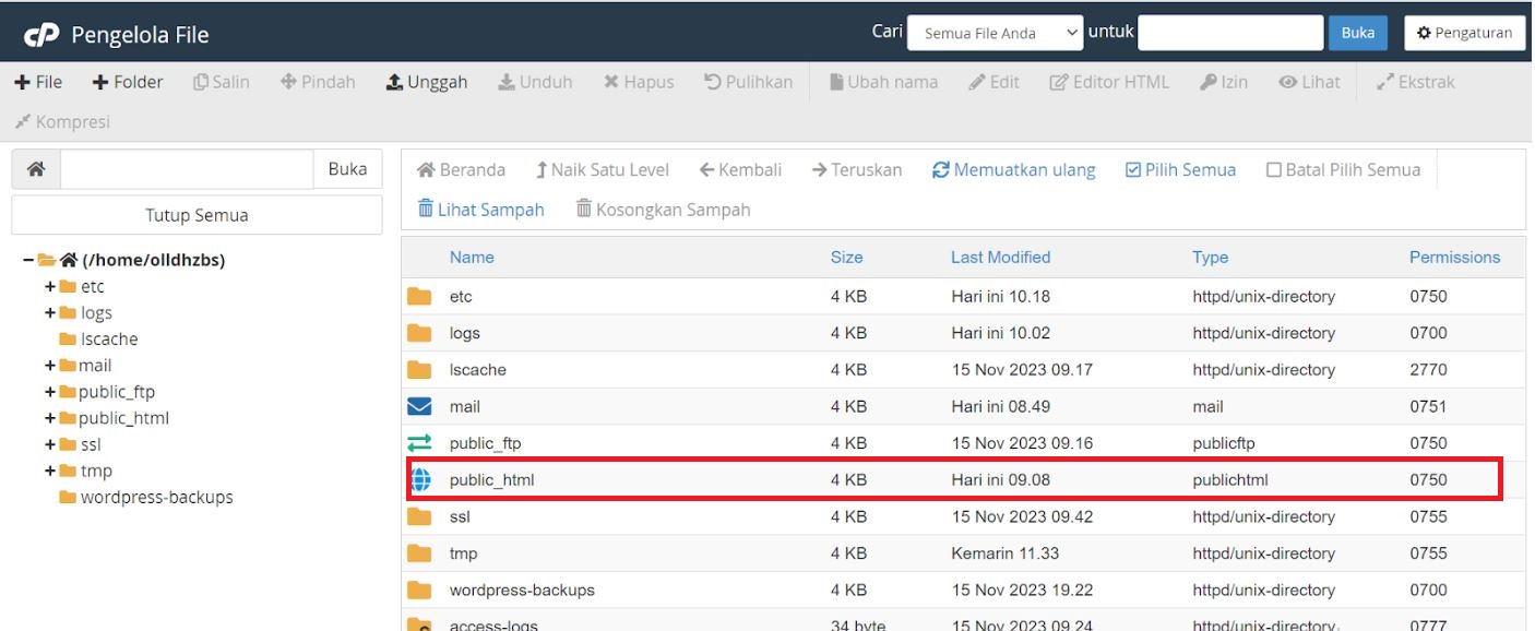 Menonaktifkan (Disable) Plugin WordPress melalui cPanel Menonaktifkan (Disable) Plugin WordPress melalui cPanel