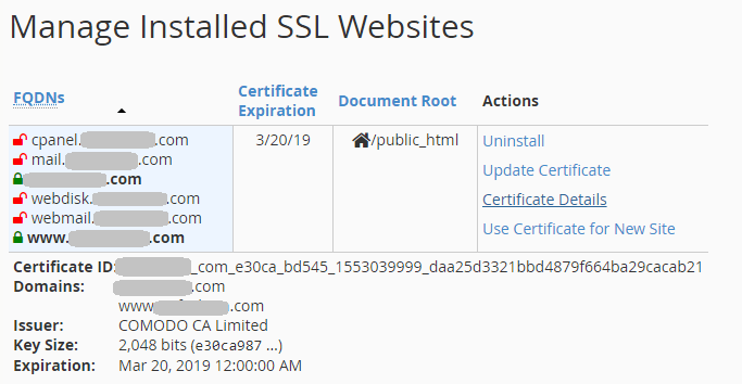 Cara Install Comodo PositiveSSL di cPanel