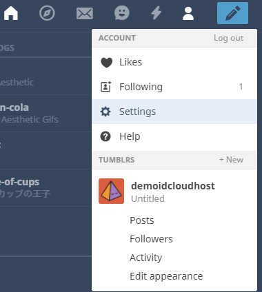 Cara Menghubungkan Domain dengan Akun Tumblr
