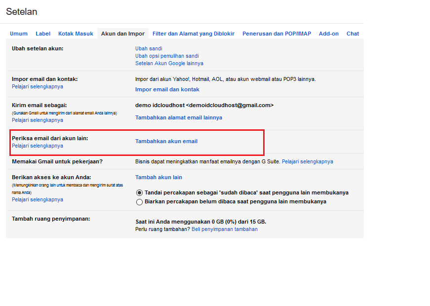 Tutorial Cara Konfigurasi Email Hosting pada Gmail