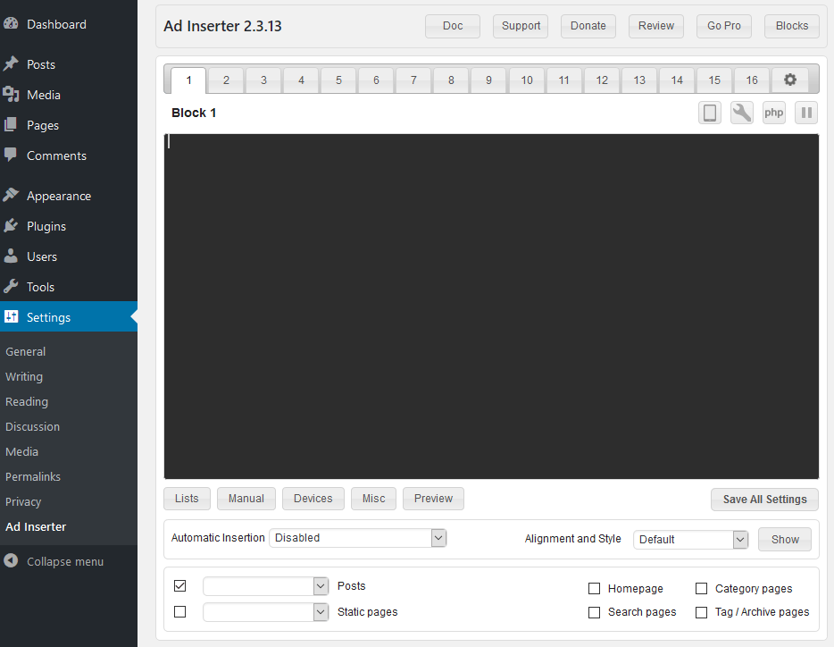 Cara Memasang Kode Iklan Google Adsense di WordPress