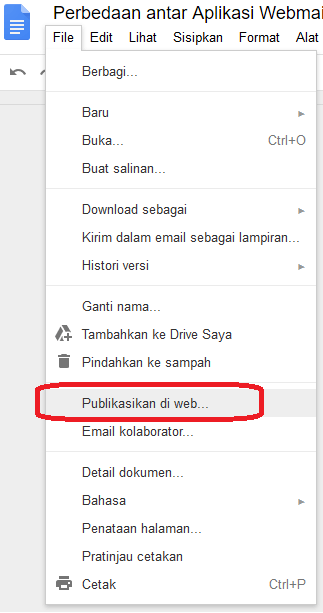 Cara Memasang atau Embed Dokumen Google Docs di Web