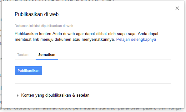 Cara Memasang atau Embed Dokumen Google Docs di Web