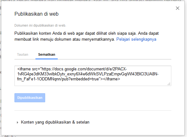 Cara Memasang atau Embed Dokumen Google Docs di Web