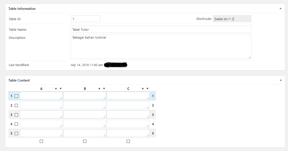 Cara Membuat Tabel Dengan Menggunakan Plugin Tablepress Pada WordPress