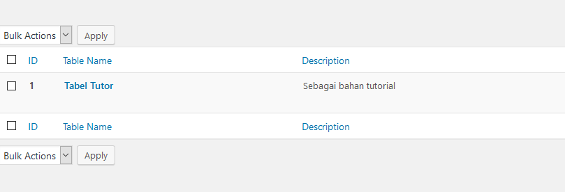 Cara Membuat Tabel Dengan Menggunakan Plugin Tablepress Pada WordPress