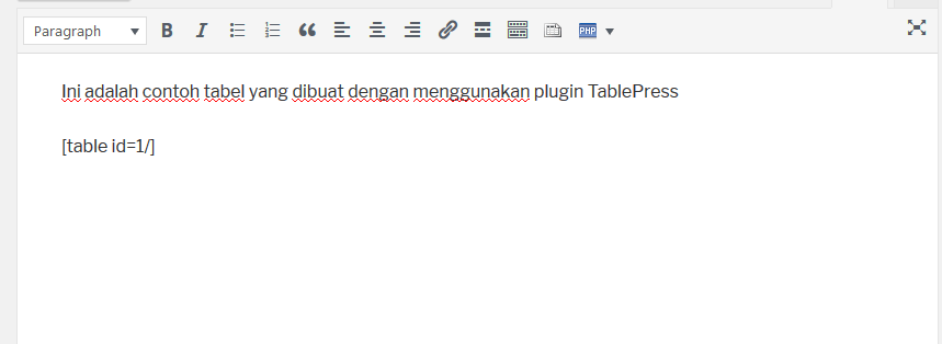 Cara Membuat Tabel Dengan Menggunakan Plugin Tablepress Pada WordPress