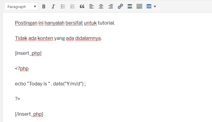 Cara Menambahkan Kode PHP Pada Postingan atau Halaman WordPress