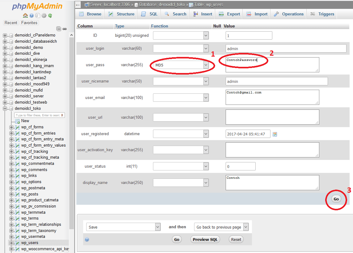 Cara Mengganti Password WordPress dari Database
