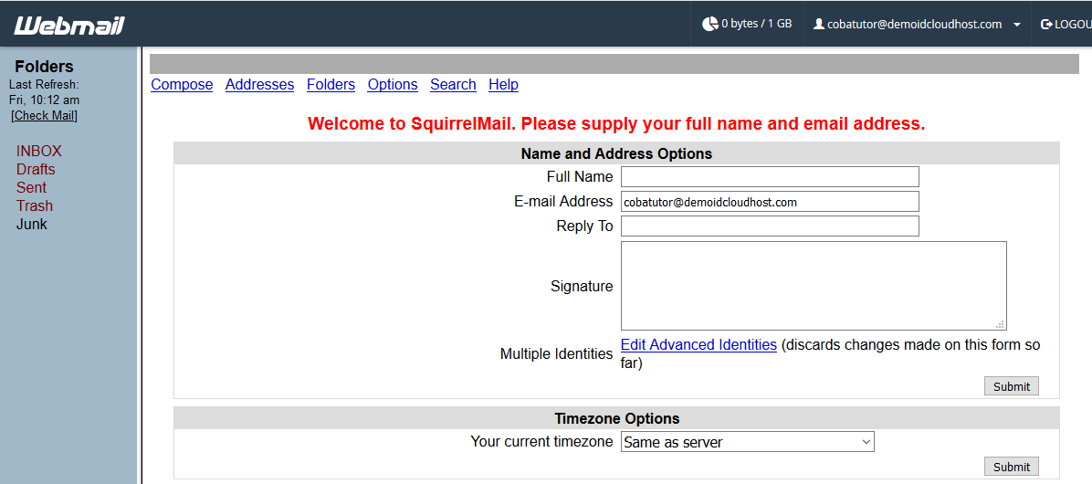 Cara Mengubah Timezone Webmail pada Cpanel