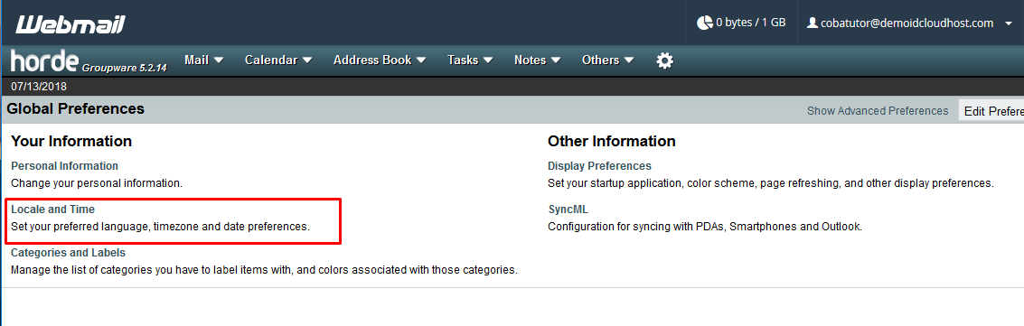 Cara Mengubah Timezone Webmail pada Cpanel