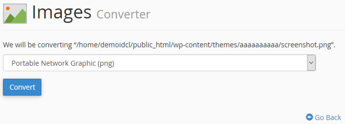 Cara Merubah Format Gambar di cPanel