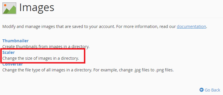 Cara Merubah Skala Gambar di cPanel