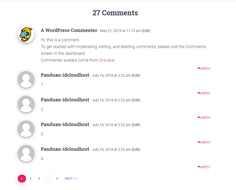 Cara Penomoran Halaman Komentar di WordPress