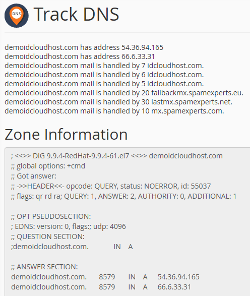 Mengenal Track DNS di cPanel