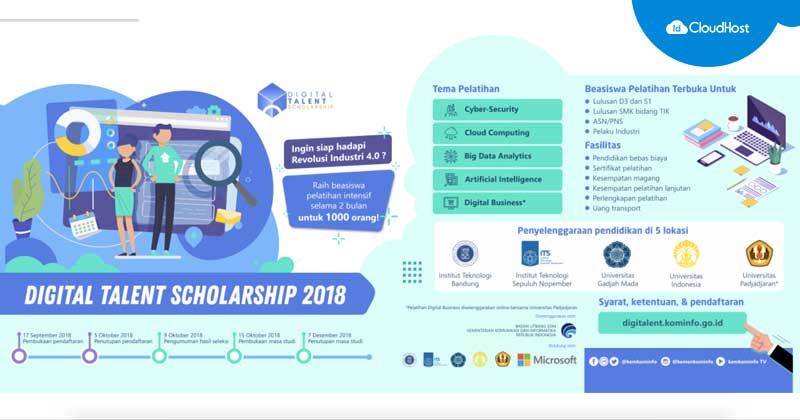 Daftar Digital Talent Scholarship 2018 – Kominfo RI