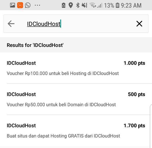 Cara Menggunakan Promo GO-POINTS di IDCloudHost