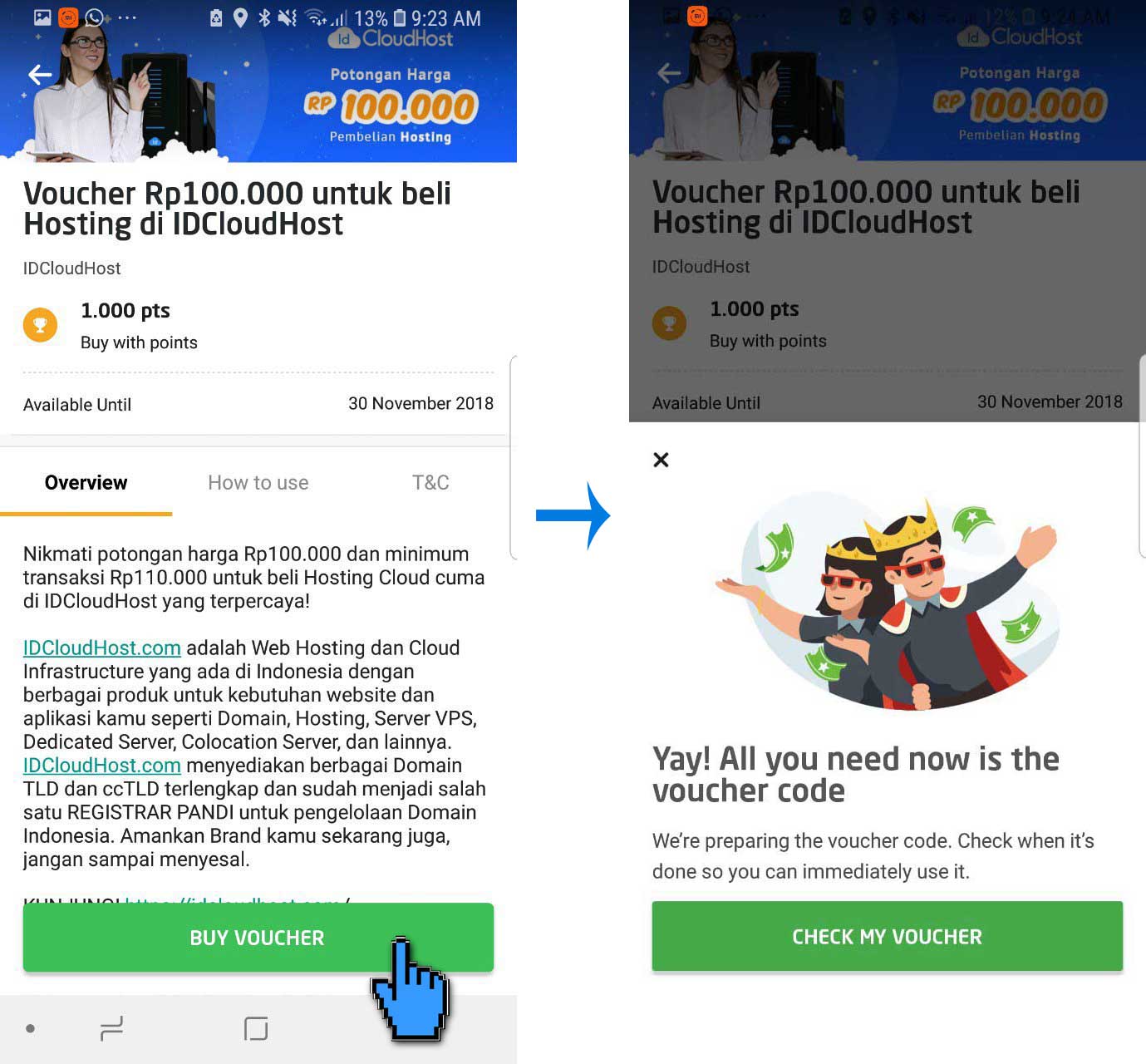 Cara Menggunakan Promo GO-POINTS di IDCloudHost