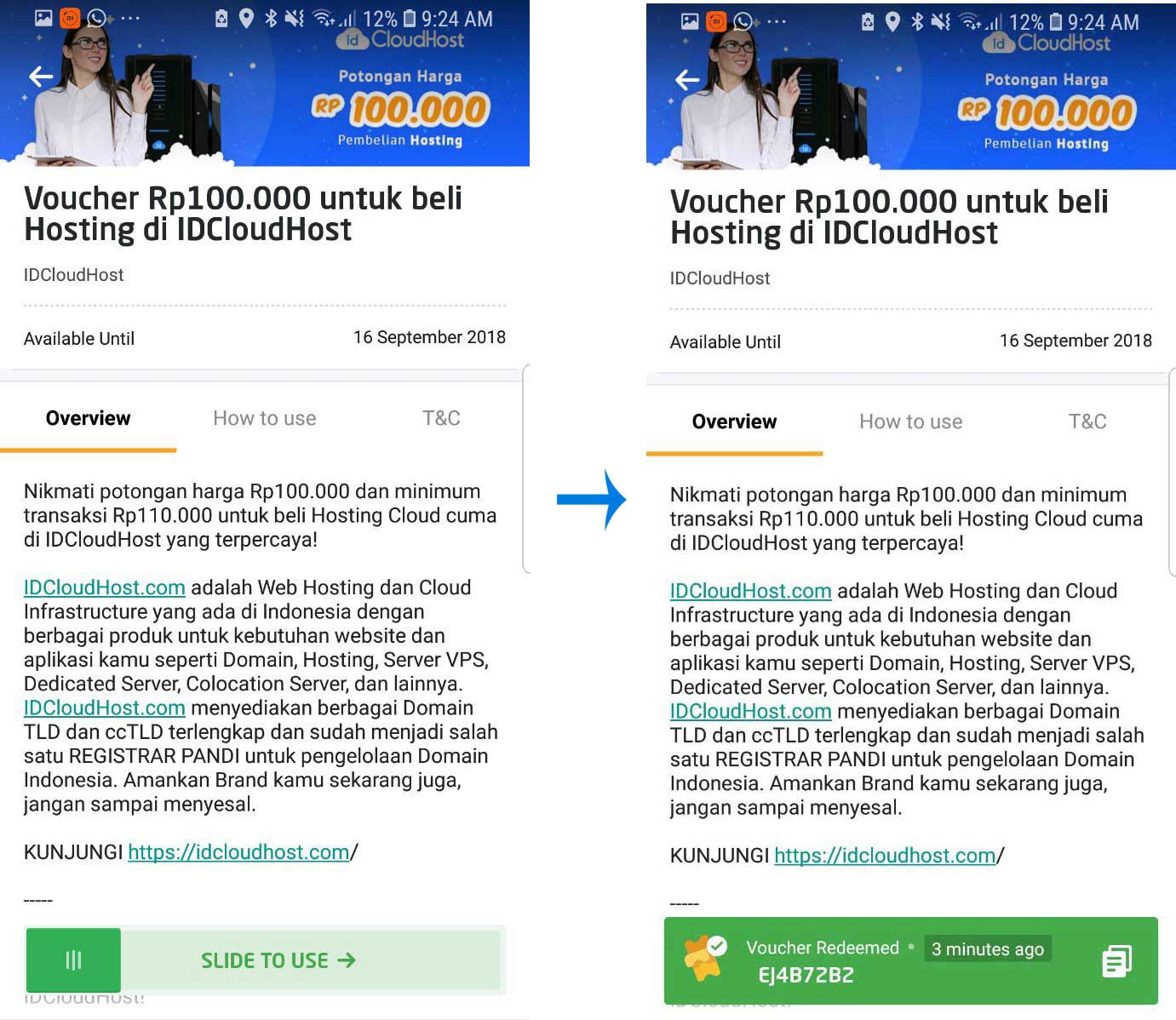 Cara Menggunakan Promo GO-POINTS di IDCloudHost