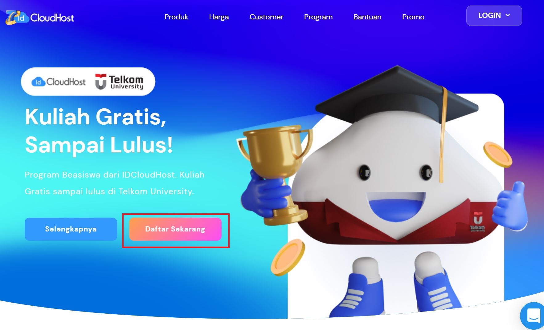 FAQ : Prosedur Pendaftaran Beasiswa IDCloudHost 2023