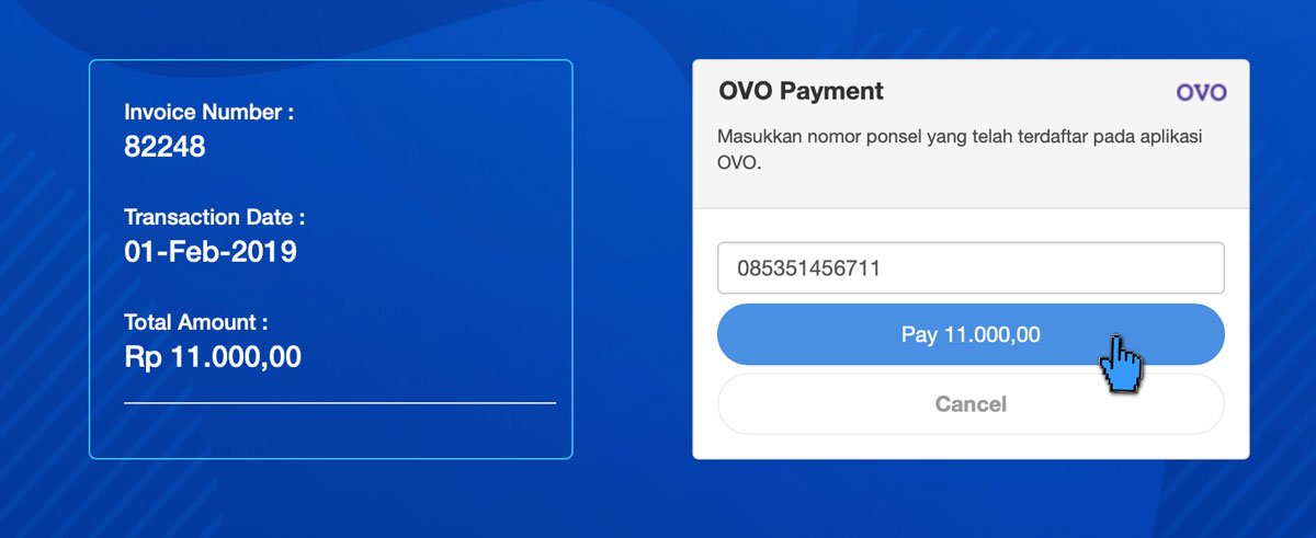 Pembayaran Layanan IDCloudHost via OVO