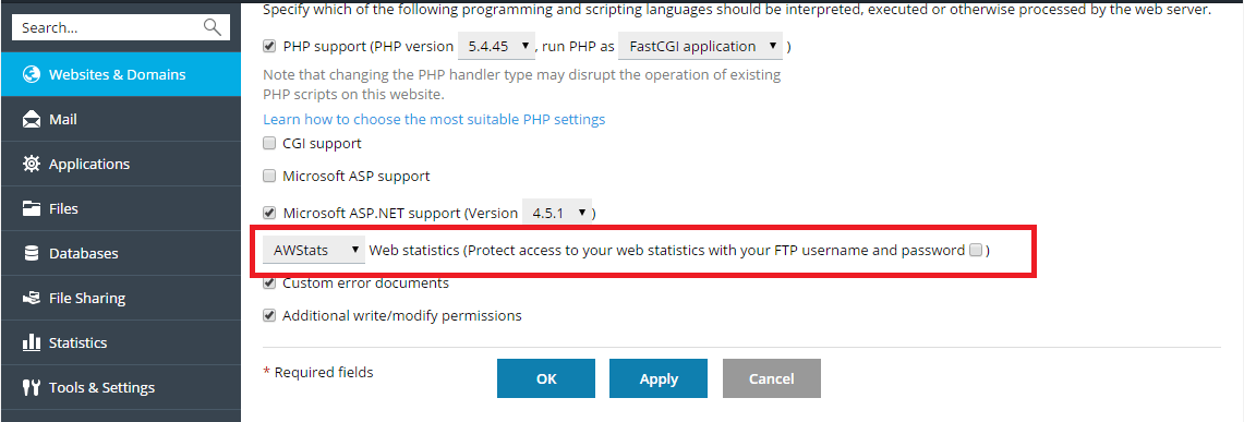 Cara Melihat Statistik dan Laporan Penggunaan Plesk Hosting