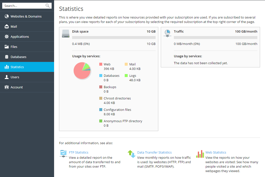 Cara Melihat Statistik dan Laporan Penggunaan Plesk Hosting