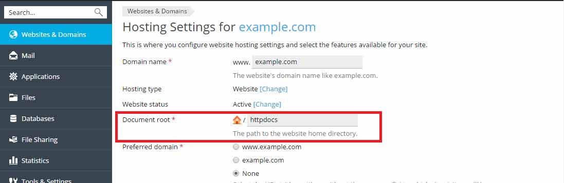 Cara Mengubah Document Root Directory di Plesk Hosting