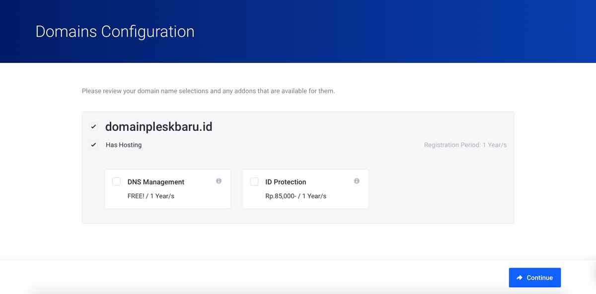 Cara Order Layanan Plesk Hosting IDCloudHost