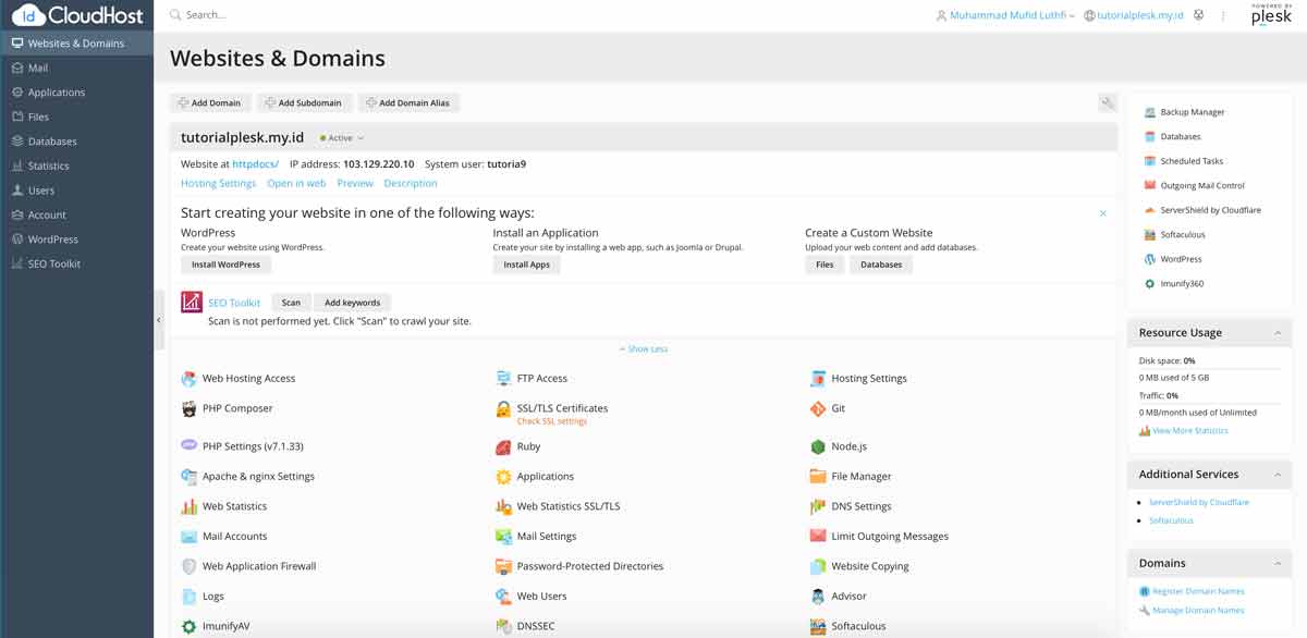 Mengenal Apa itu Control Panel Plesk Hosting | IDCloudHost