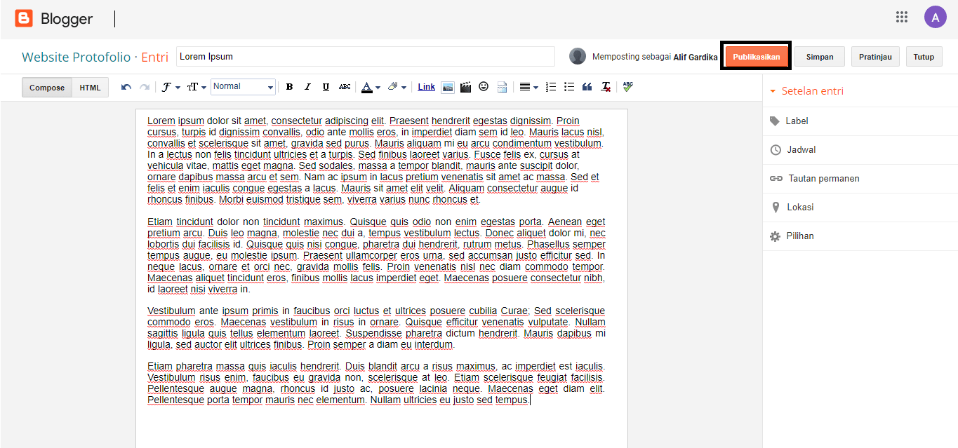 Panduan Lengkap Membuat Portofolio dengan Blogger | IDCloudhost