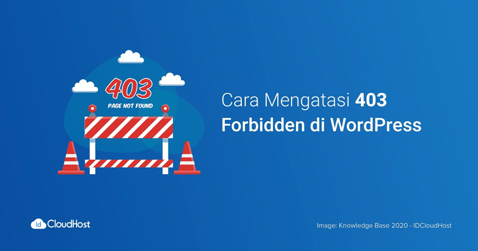 Tutorial Cara Mengatasi 403 Forbidden di WordPress