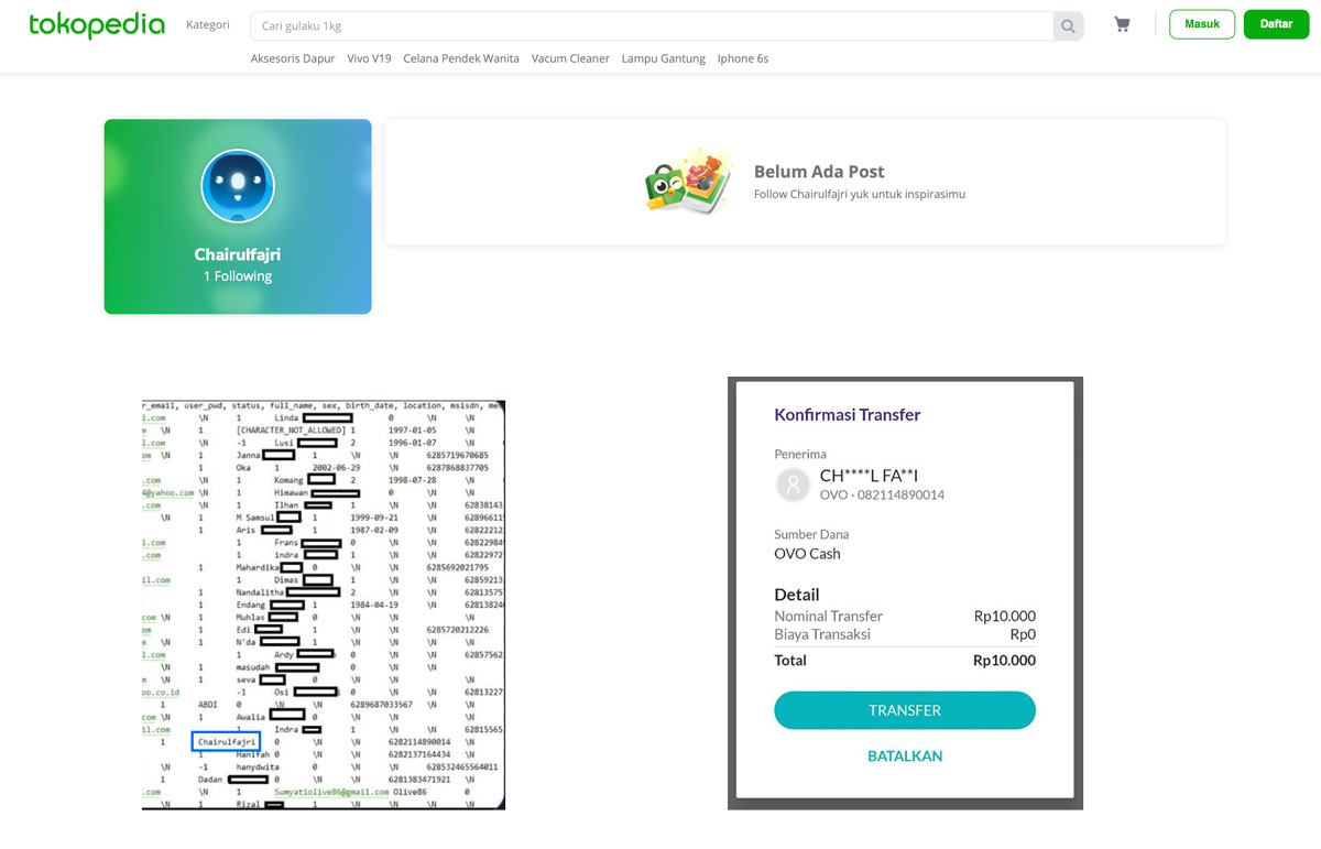 Ada lebih 15 Juta Data Pengguna Tokopedia Telah Bocor di Internet | IDCloudhost