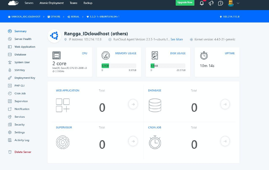 Tutorial Cara Install RunCloud di Server VPS | IDCloudHost