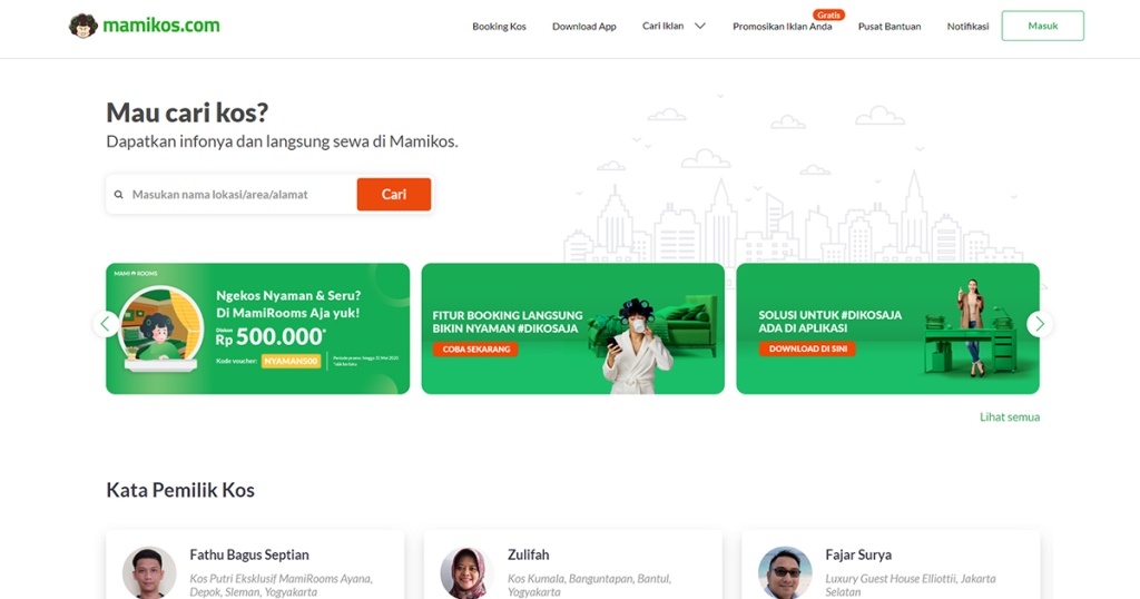 Mamikos : Aplikasi Pencarian Kost-Kostan & Apartemen Murah dan Cepat